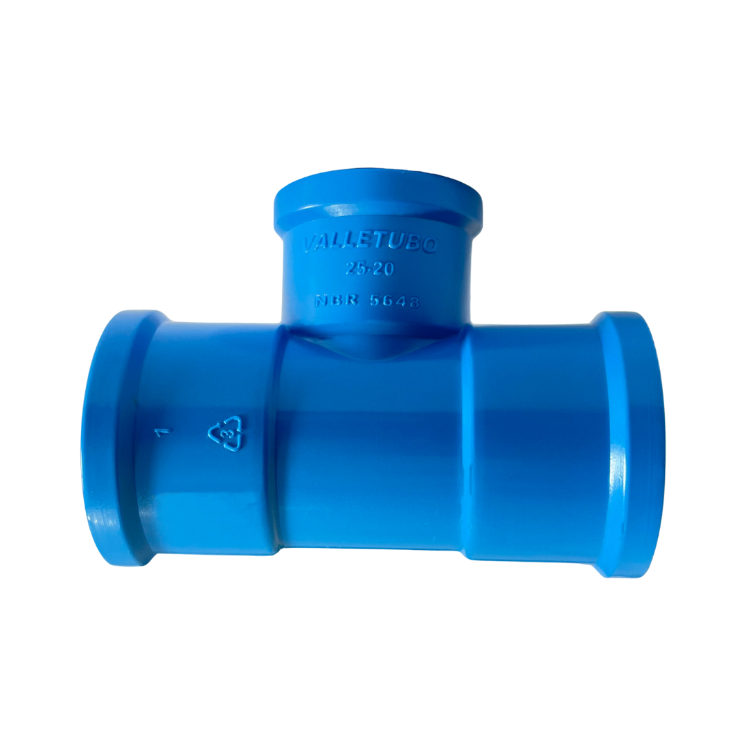 Tee 90 graus reducao soldável