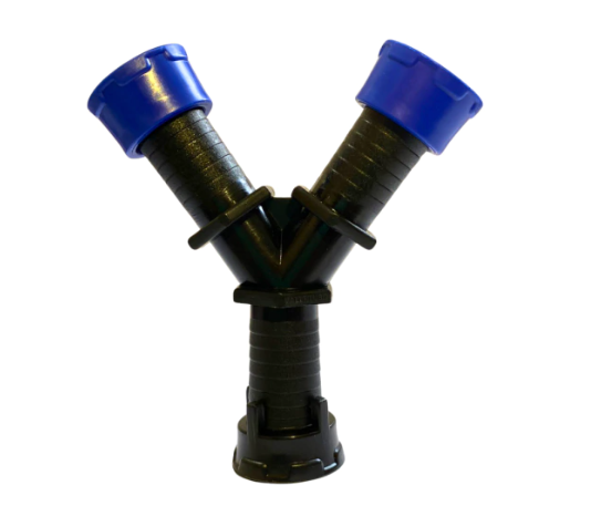 Y 16mm com Anel Garra e 2 Pontas com Anéis Liso